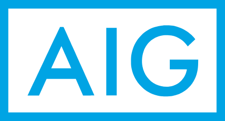 Logo AIG, compagnie partenaire de Roussille Assurances