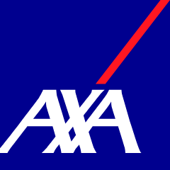 Logo AXA, compagnie partenaire de Roussille Assurances